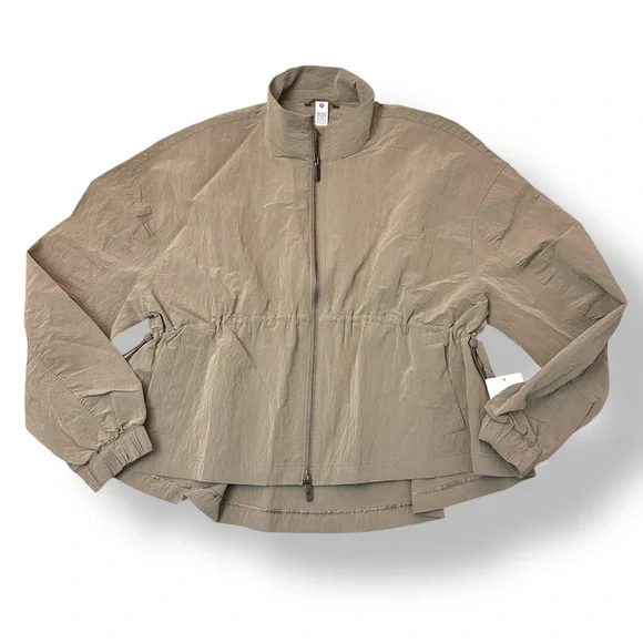 NEW Lululemon lightweight nylon taupe tan Jacket - Picture 2 of 7